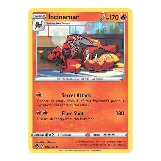 SWSH12: Silver Tempest (SWSH12) - Incineroar (#032/195) (Near Mint)