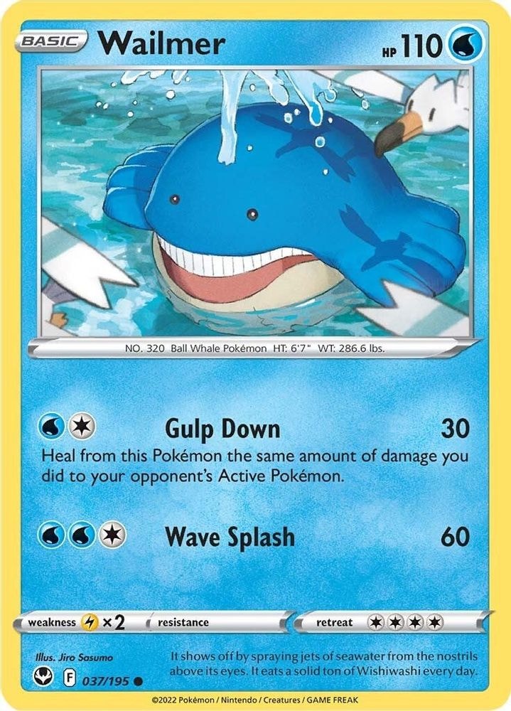 SWSH12: Silver Tempest (SWSH12) - Wailmer (#037/195, Common) ()