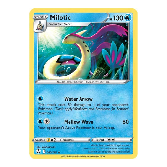 SWSH12: Silver Tempest (SWSH12) - Milotic (#040/195) (Near Mint)