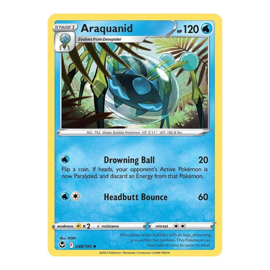 SWSH12: Silver Tempest (SWSH12) - Araquanid (#048/195) (Near Mint)