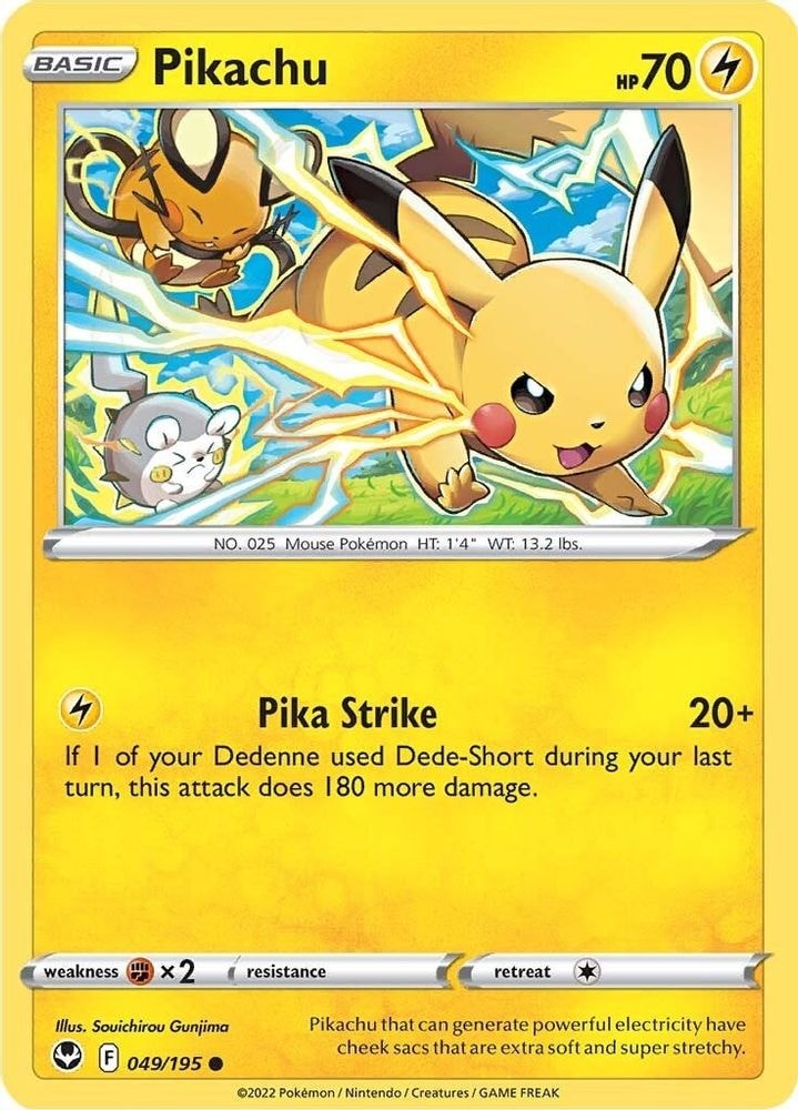 SWSH12: Silver Tempest (SWSH12) - Pikachu (#049/195, Common) ()