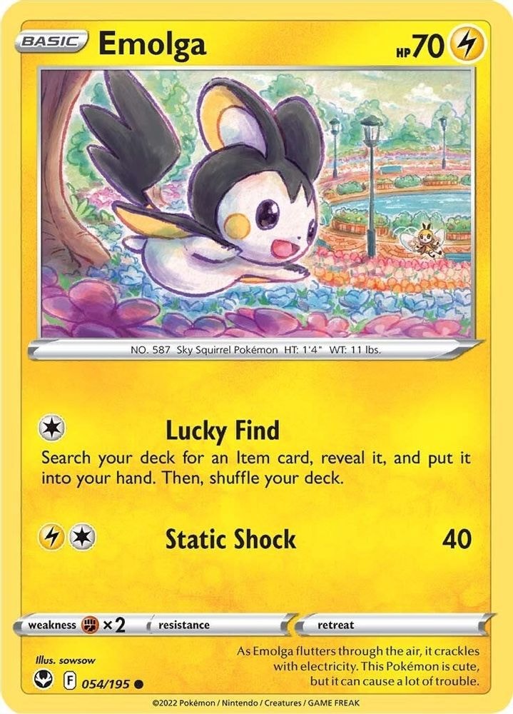 SWSH12: Silver Tempest (SWSH12) - Emolga (#054/195, Common) ()