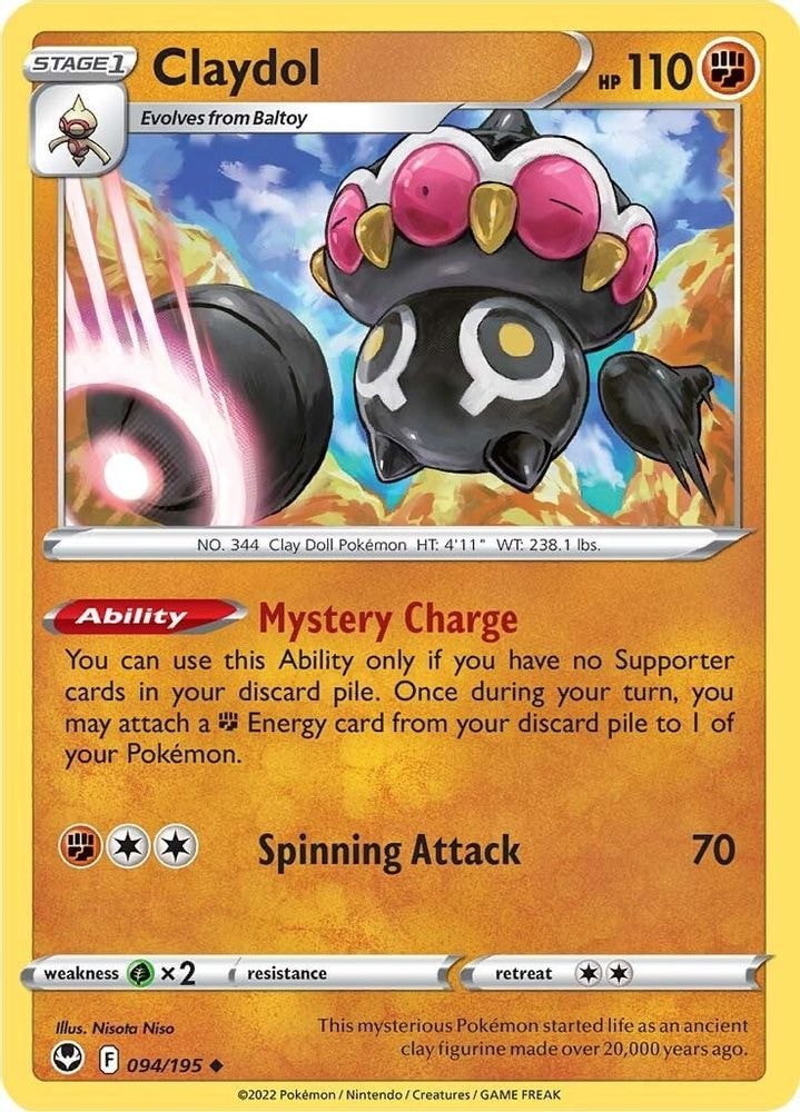 SWSH12: Silver Tempest (SWSH12) - Claydol (#094/195, Uncommon) ()
