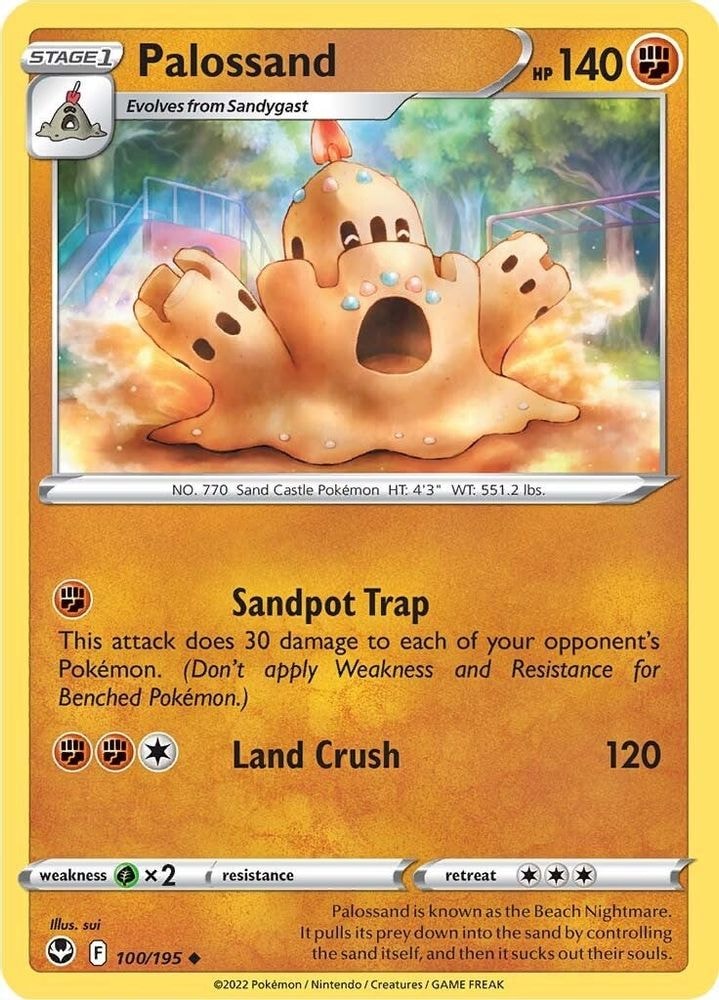 SWSH12: Silver Tempest (SWSH12) - Palossand (#100/195, Uncommon) ()
