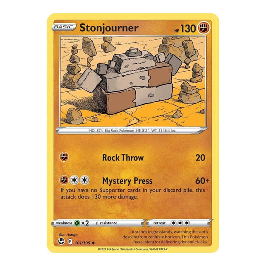 SWSH12: Silver Tempest (SWSH12) - Stonjourner (#101/195) (Near Mint)