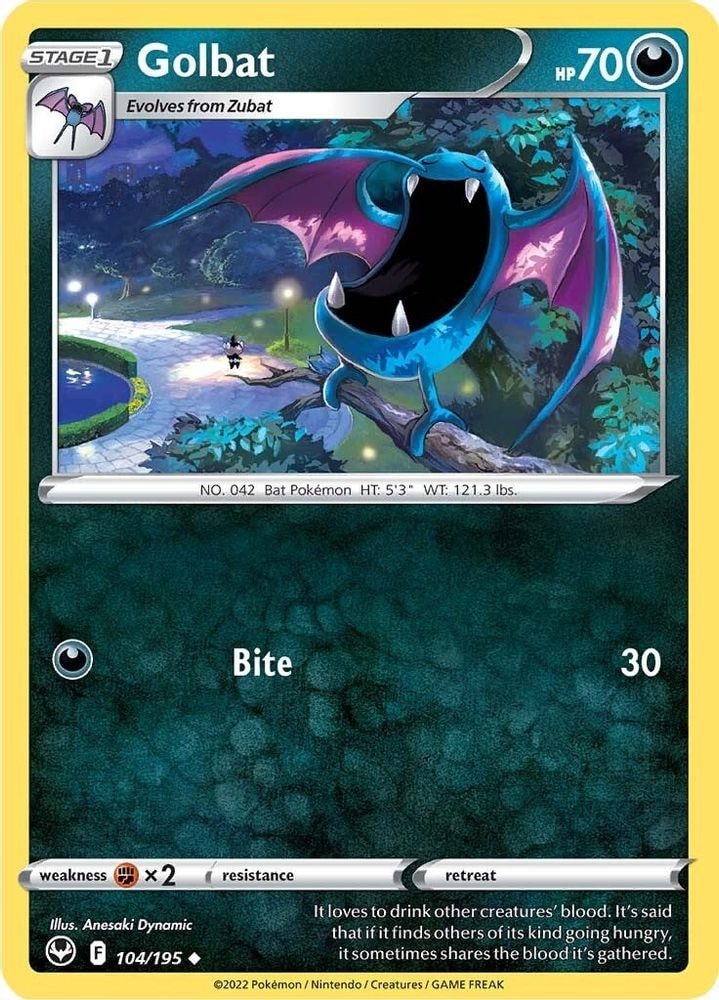 SWSH12: Silver Tempest (SWSH12) - Golbat (#104/195, Uncommon) ()