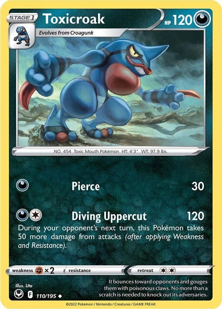 SWSH12: Silver Tempest (SWSH12) - Toxicroak (#110/195, Uncommon) ()