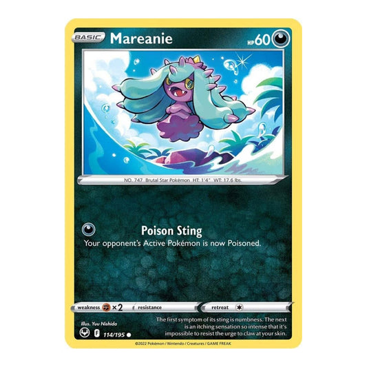 SWSH12: Silver Tempest (SWSH12) - Mareanie (#114/195) (Near Mint)