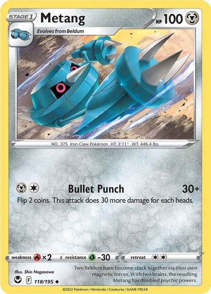 SWSH12: Silver Tempest (SWSH12) - Metang (#118/195, Uncommon) ()