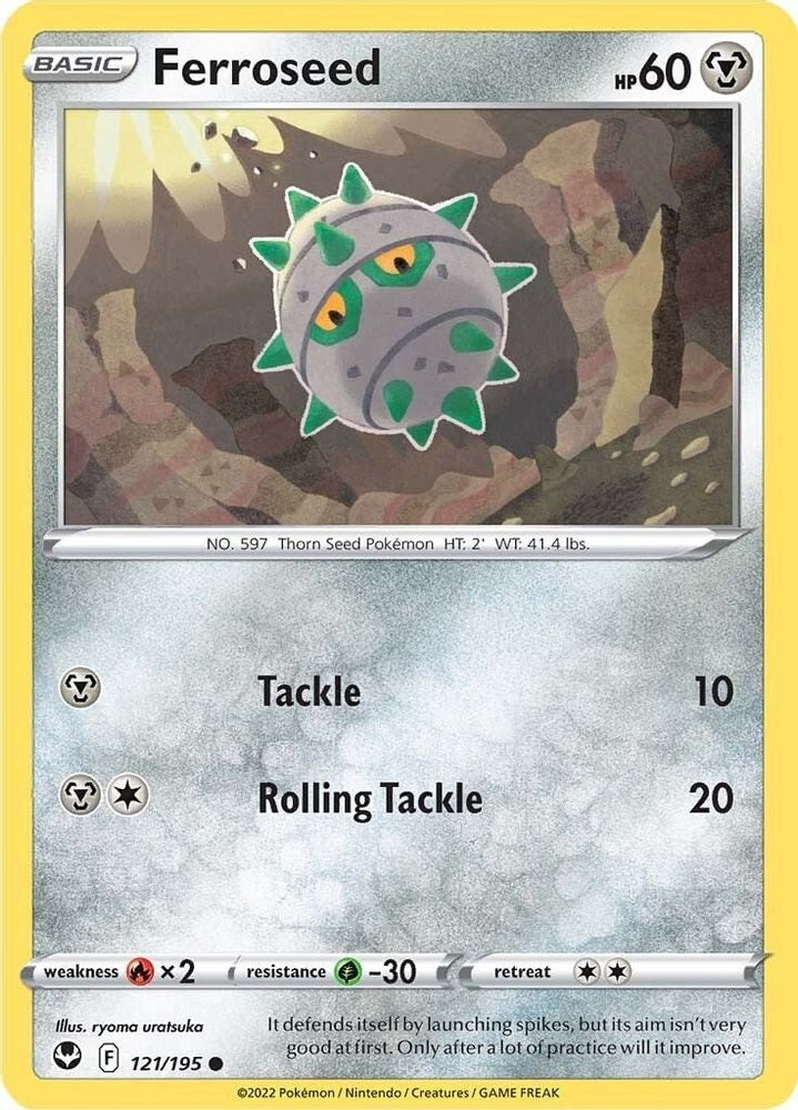 SWSH12: Silver Tempest (SWSH12) - Ferroseed (#121/195, Common) ()