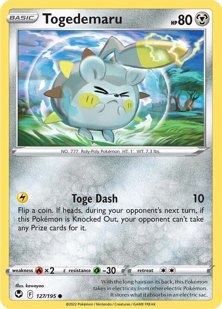 SWSH12: Silver Tempest (SWSH12) - Togedemaru (#127/195, Common) ()