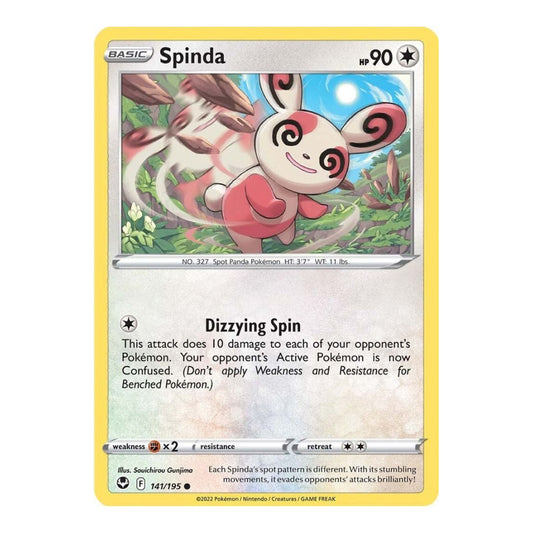 SWSH12: Silver Tempest (SWSH12) - Spinda (#141/195) (Near Mint)
