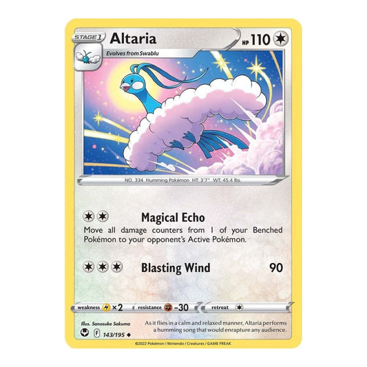 SWSH12: Silver Tempest (SWSH12) - Altaria (#143/195) (Near Mint)
