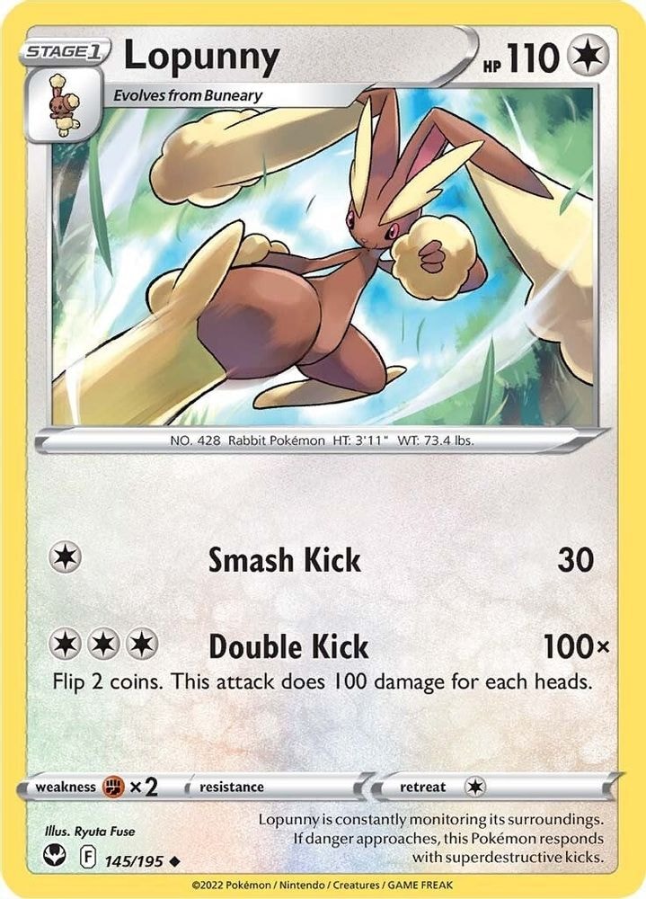 SWSH12: Silver Tempest (SWSH12) - Lopunny (#145/195, Uncommon) ()