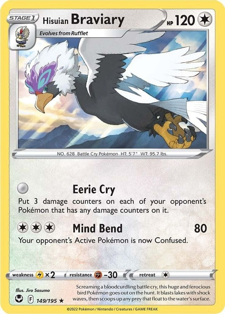 SWSH12: Silver Tempest (SWSH12) - Hisuian Braviary (#149/195, Rare) ()