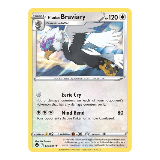 SWSH12: Silver Tempest (SWSH12) - Hisuian Braviary (#149/195) (Near Mint)