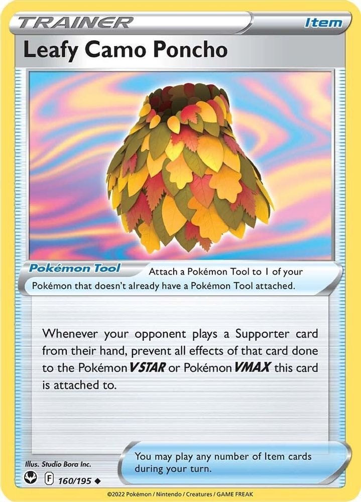 SWSH12: Silver Tempest (SWSH12) - Leafy Camo Poncho (#160/195, Uncommon) ()