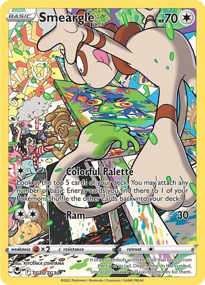 SWSH12: Silver Tempest Trainer Gallery (SWSH12: TG) - Smeargle (#TG10/TG30, Ultra Rare) ()