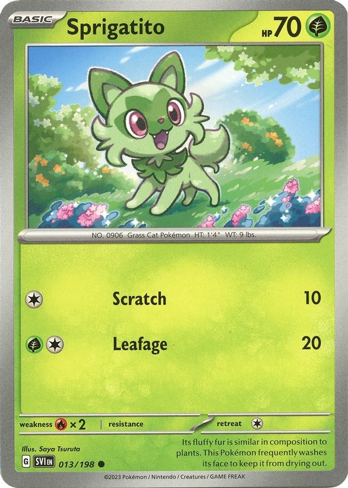 SV01: Scarlet & Violet Base Set (SVI) - Sprigatito (#013/198, Common) ()