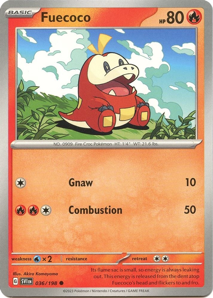 SV01: Scarlet & Violet Base Set (SVI) - Fuecoco (#036/198, Common) ()