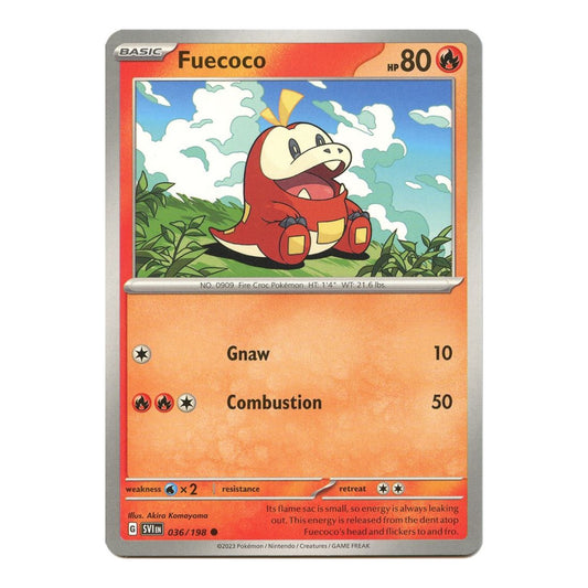 SV01: Scarlet & Violet Base Set (SVI) - Fuecoco (#036/198) (Near Mint)