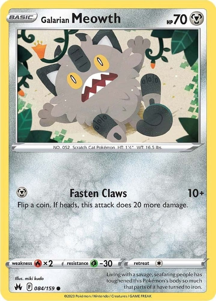 SWSH: Crown Zenith (CRZ) - Galarian Meowth (#084/159, Common) ()