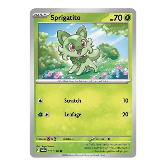 Miscellaneous Cards & Products (MCAP) - Sprigatito - 013/198 (Mirage Holo) (#013/198) (Near Mint)