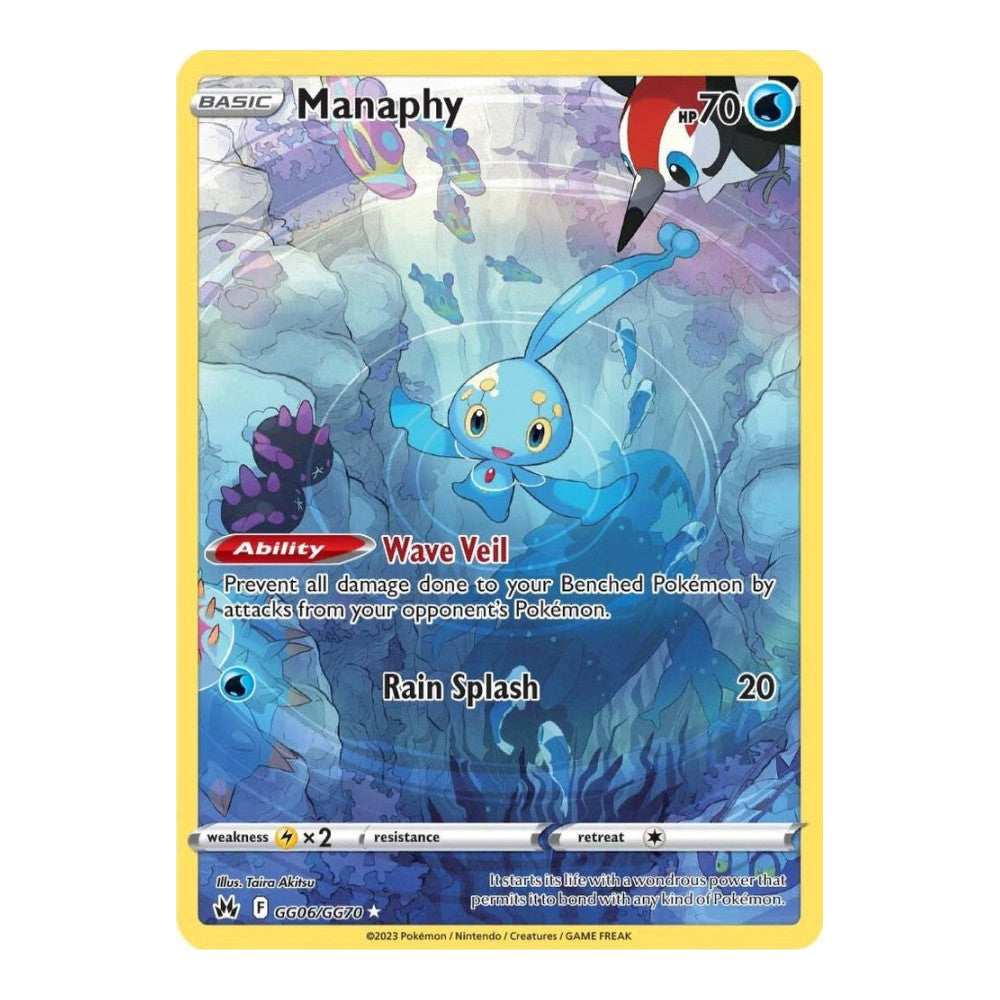 SWSH: Crown Zenith: Galarian Gallery (CRZ:GG) - Manaphy (#GG06/GG70) (Near Mint)