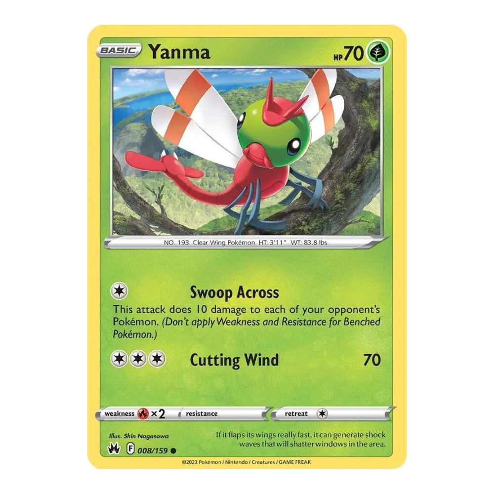 SWSH: Crown Zenith (CRZ) - Yanma (#008/159) (Near Mint)