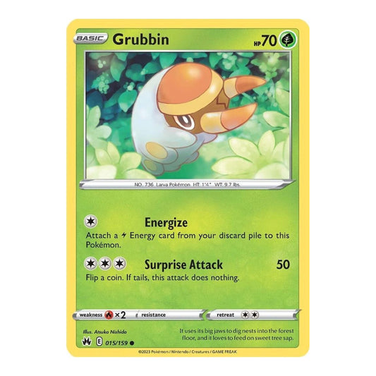 SWSH: Crown Zenith (CRZ) - Grubbin (#015/159) (Near Mint)