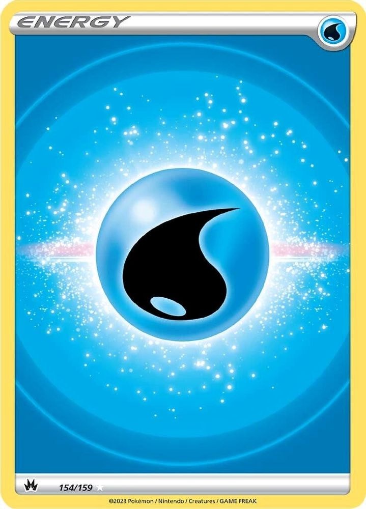 SWSH: Crown Zenith (CRZ) - Water Energy (Texture Full Art) (#154/159, Ultra Rare) ()