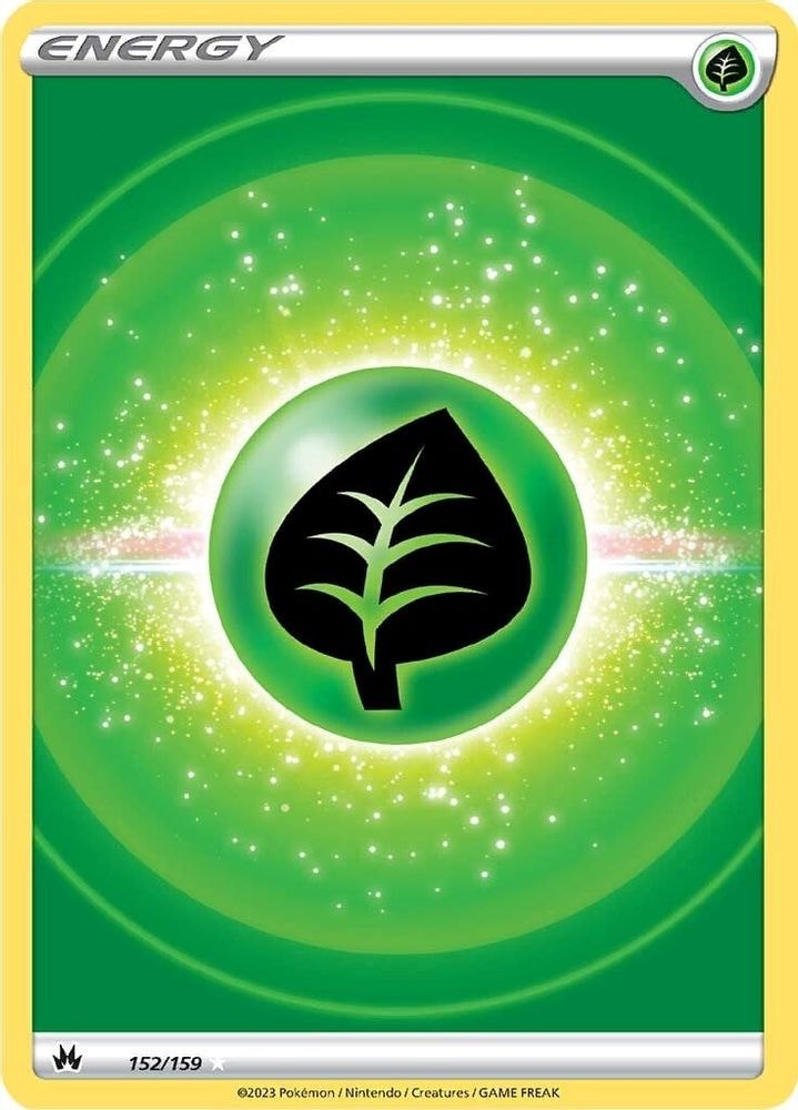 SWSH: Crown Zenith (CRZ) - Grass Energy (Texture Full Art) (#152/159, Ultra Rare) ()