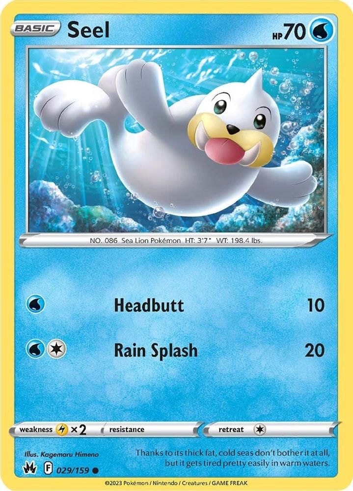 SWSH: Crown Zenith (CRZ) - Seel (#029/159, Common) ()
