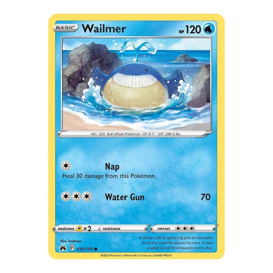 SWSH: Crown Zenith (CRZ) - Wailmer (#031/159) (Near Mint)