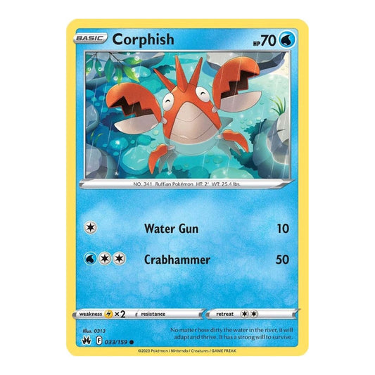 SWSH: Crown Zenith (CRZ) - Corphish (#033/159) (Near Mint)