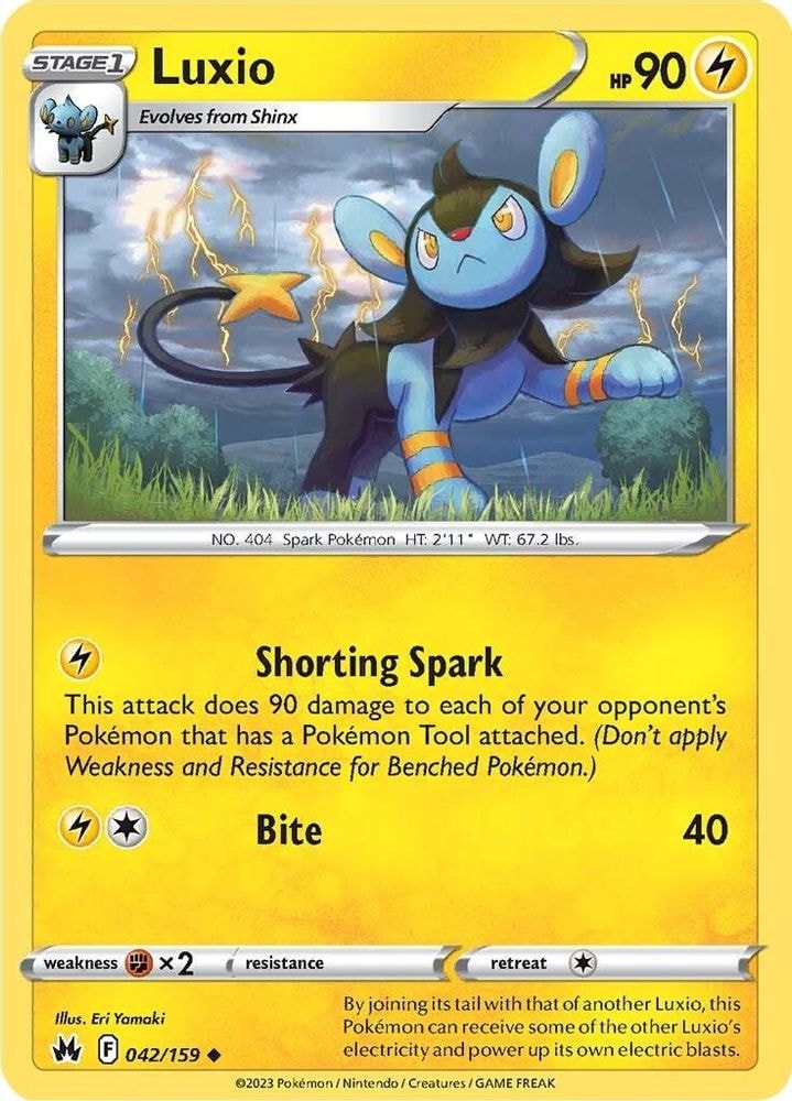 SWSH: Crown Zenith (CRZ) - Luxio (42) (#042/159, Uncommon) ()