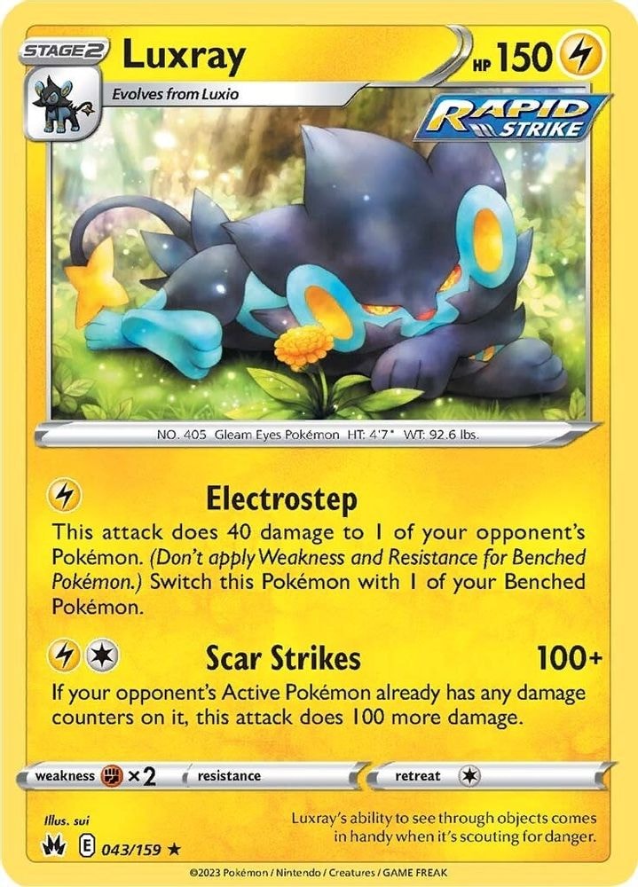 SWSH: Crown Zenith (CRZ) - Luxray (43) (#043/159, Rare) ()