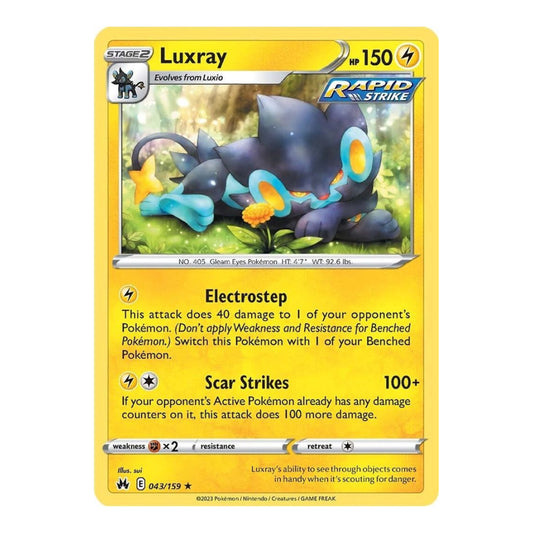 SWSH: Crown Zenith (CRZ) - Luxray 43 (#043/159) (Near Mint)