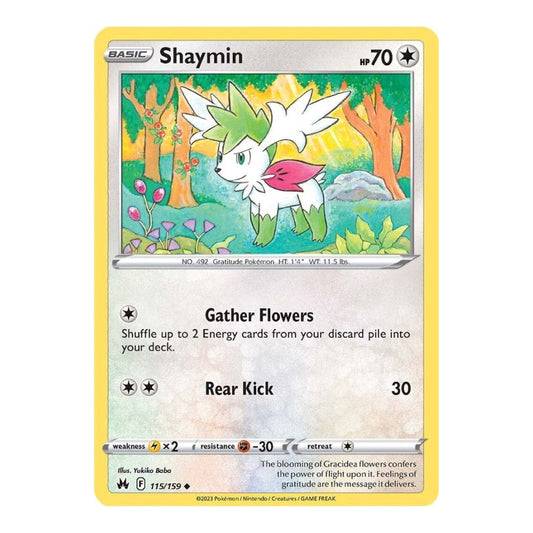 SWSH: Crown Zenith (CRZ) - Shaymin (#115/159) (Near Mint)