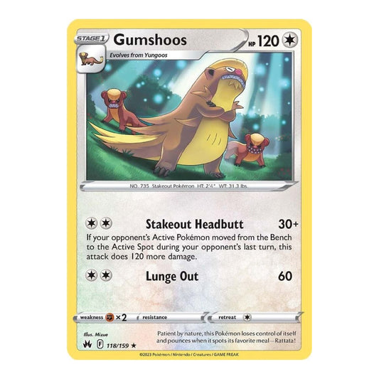 SWSH: Crown Zenith (CRZ) - Gumshoos (#118/159) (Near Mint)