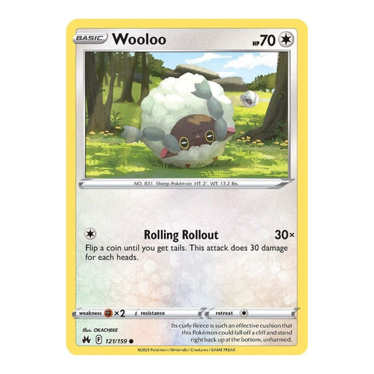 SWSH: Crown Zenith (CRZ) - Wooloo (#121/159) (Near Mint)