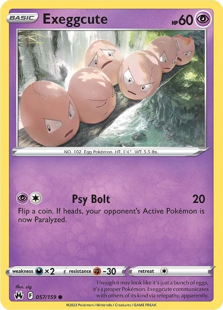 SWSH: Crown Zenith (CRZ) - Exeggcute (#057/159, Common) ()