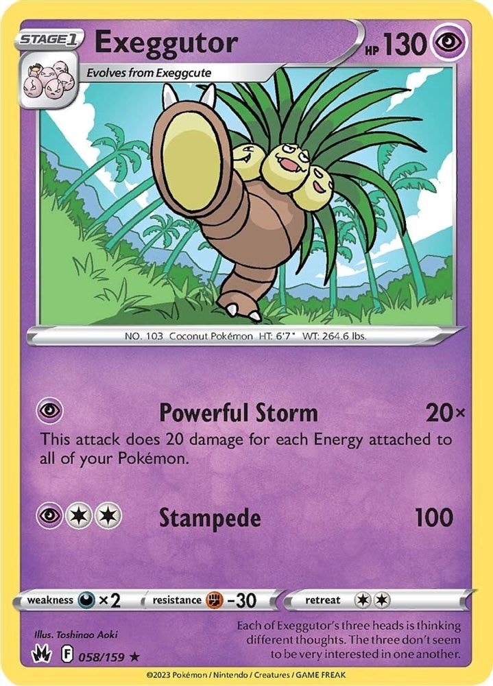 SWSH: Crown Zenith (CRZ) - Exeggutor (#058/159, Rare) ()