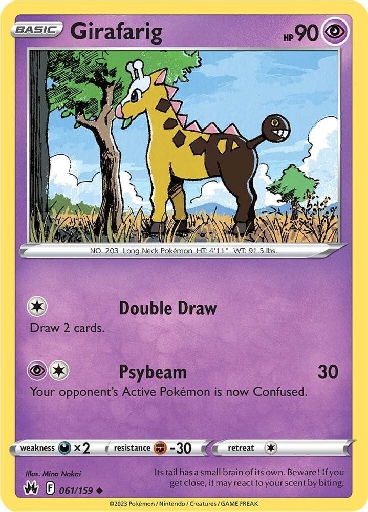 SWSH: Crown Zenith (CRZ) - Girafarig (#061/159, Uncommon) ()