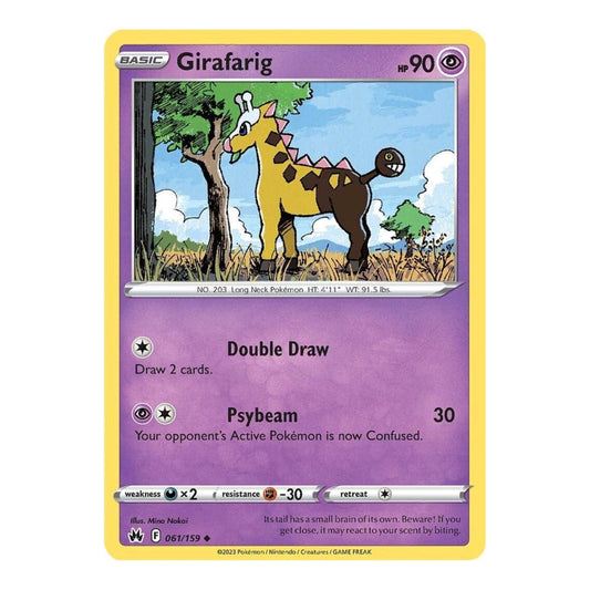 SWSH: Crown Zenith (CRZ) - Girafarig (#061/159) (Near Mint)