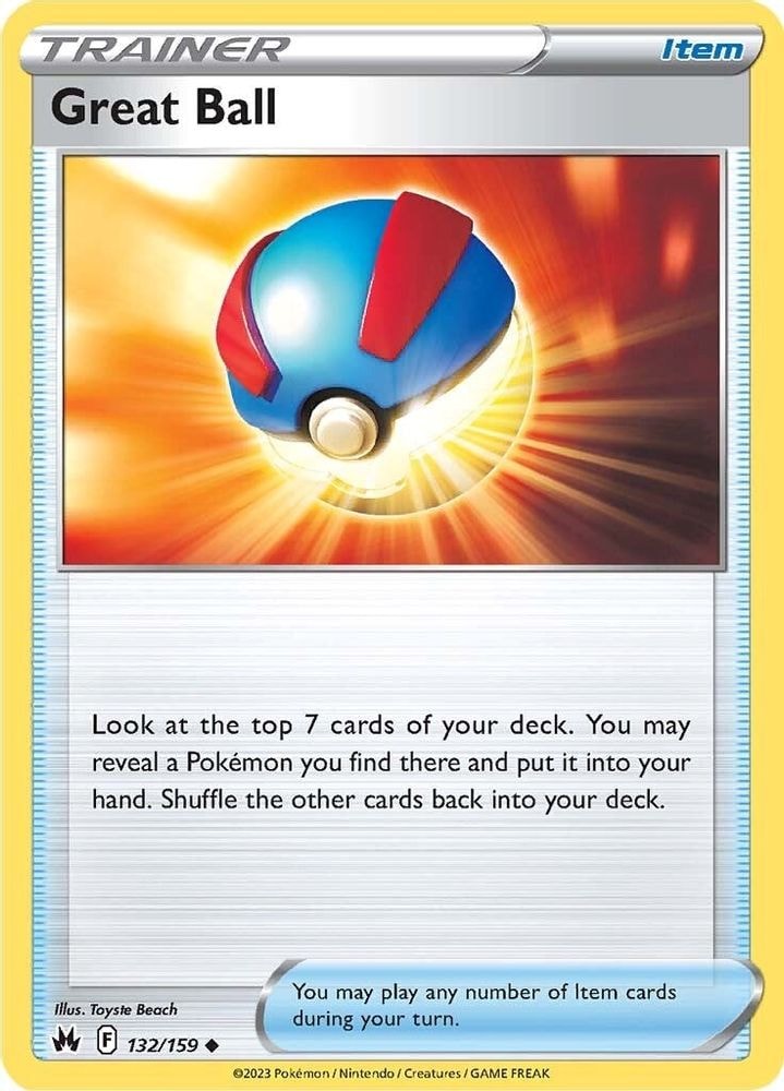 SWSH: Crown Zenith (CRZ) - Great Ball (#132/159, Uncommon) ()
