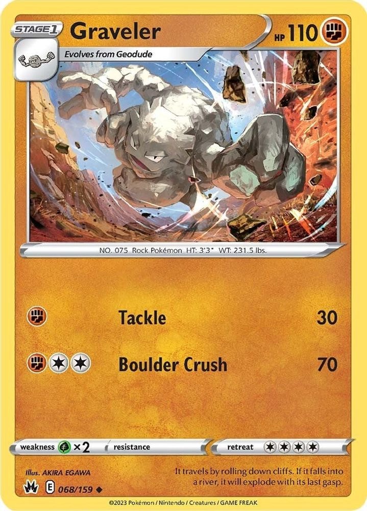 SWSH: Crown Zenith (CRZ) - Graveler (#068/159, Uncommon) ()