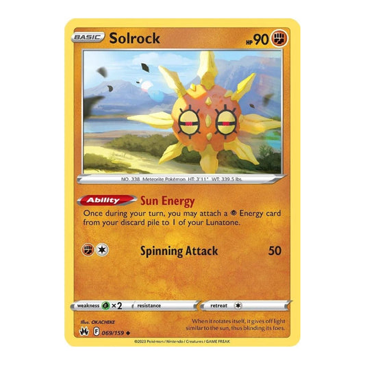 SWSH: Crown Zenith (CRZ) - Solrock (#069/159) (Near Mint)
