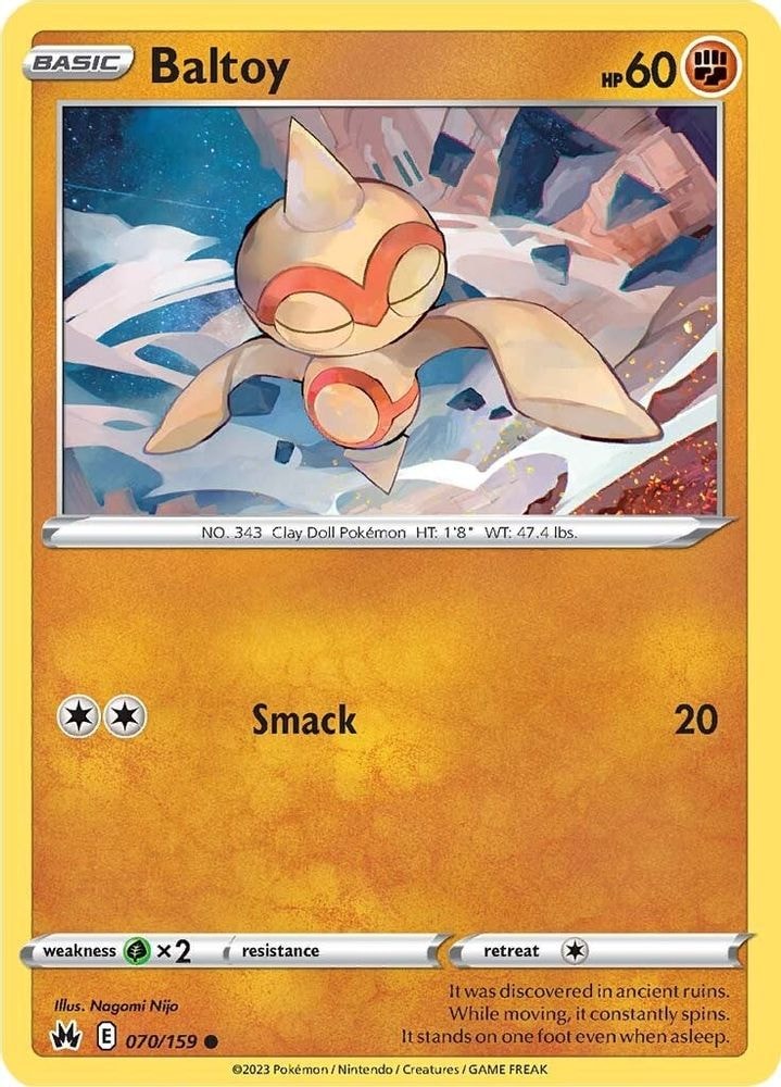 SWSH: Crown Zenith (CRZ) - Baltoy (#070/159, Common) ()