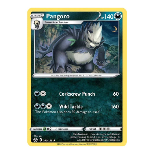 SWSH: Crown Zenith (CRZ) - Pangoro (#080/159) (Near Mint)